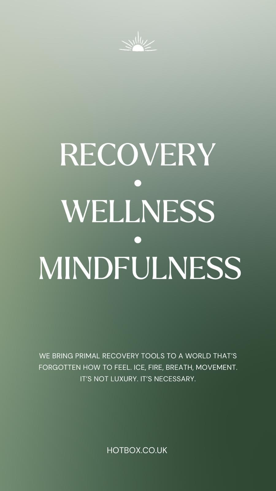 HOTBOX Social recovery, wellness and mindfulness brand artwork
